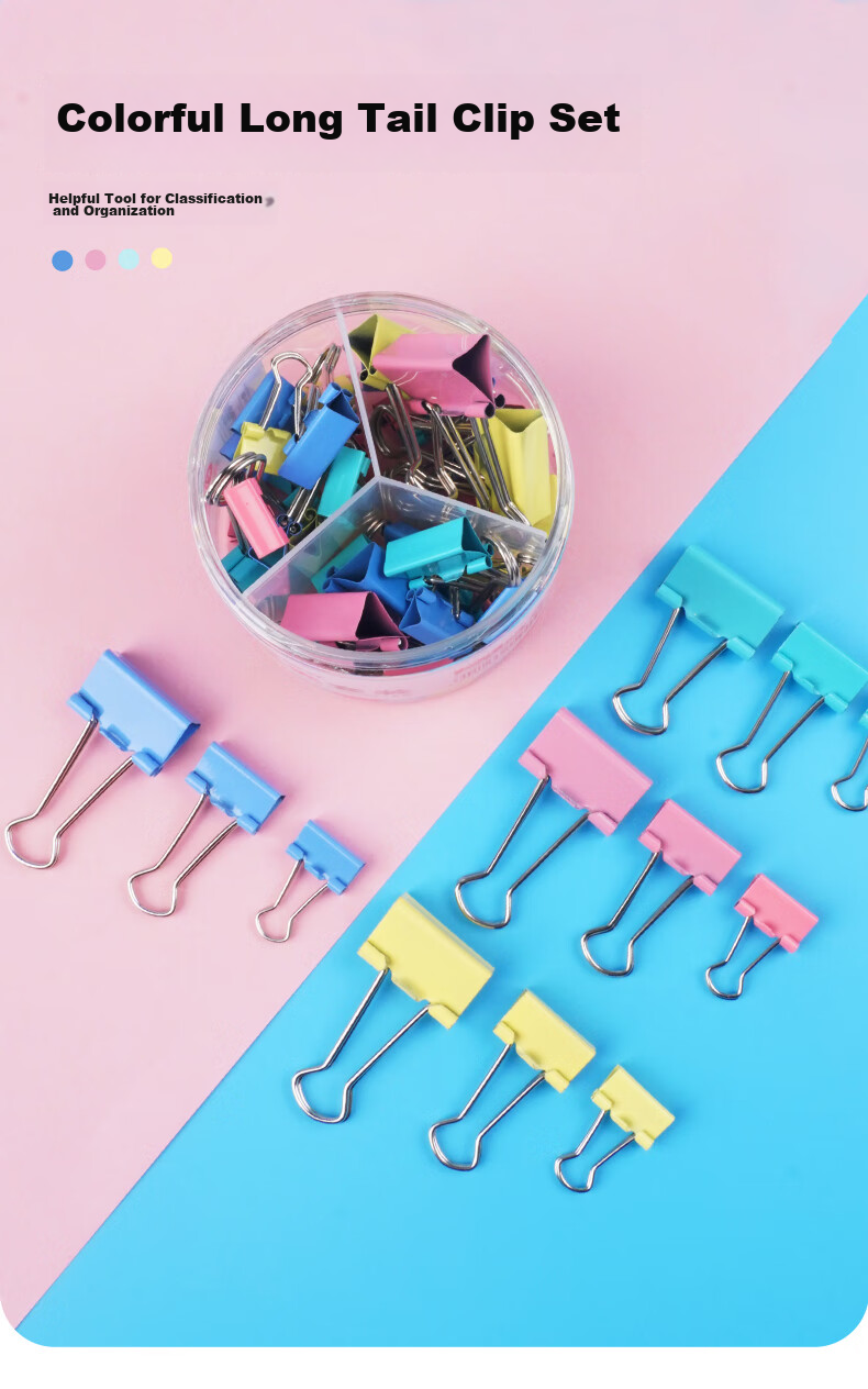 M&G Stationery Popular Product, 50 Metal Clips for Paper Pushers And Paper Clamps, Refill Pack of 50, ABS916A8 1