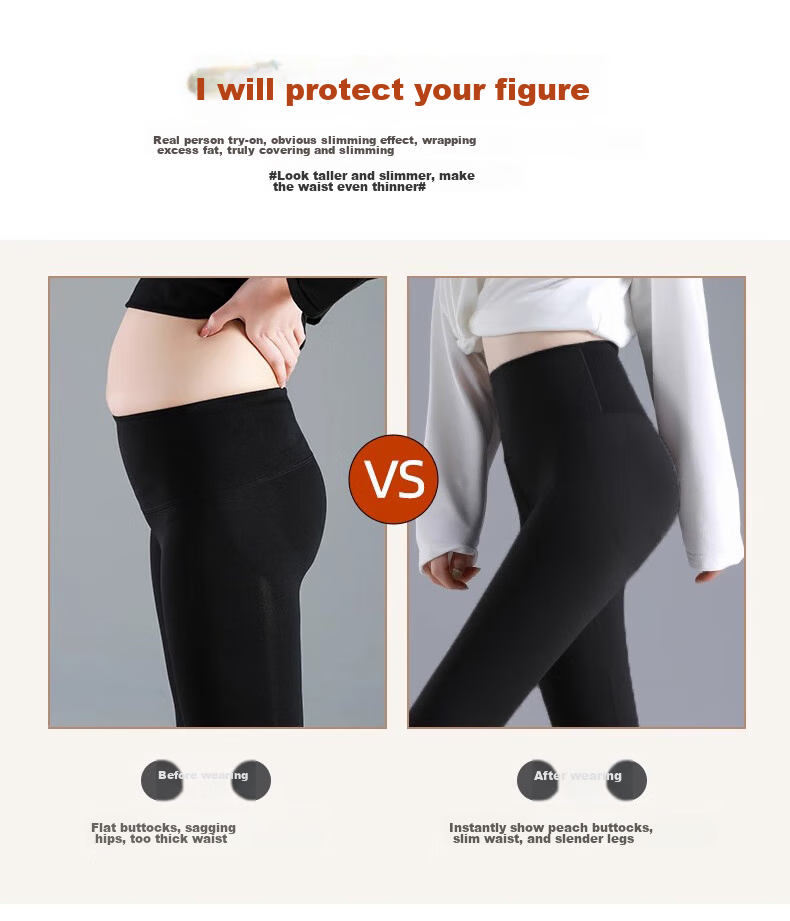 LangSha Shark Leggings for Women, Fleece-Lined, Autumn And Winter Lambswool Base Layer Pants, Tight-Fitting, High-Waisted, Tummy Control, Butt-Lifting, Thick And Warm Pants for Winter Wear 13