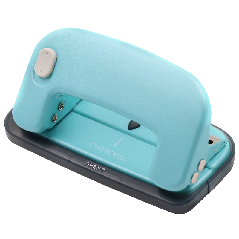 MAX Two-Hole Punch, Labor-Saving Office File Circular Hole Puncher, 10 Sheets/80g, DP-12, Gree