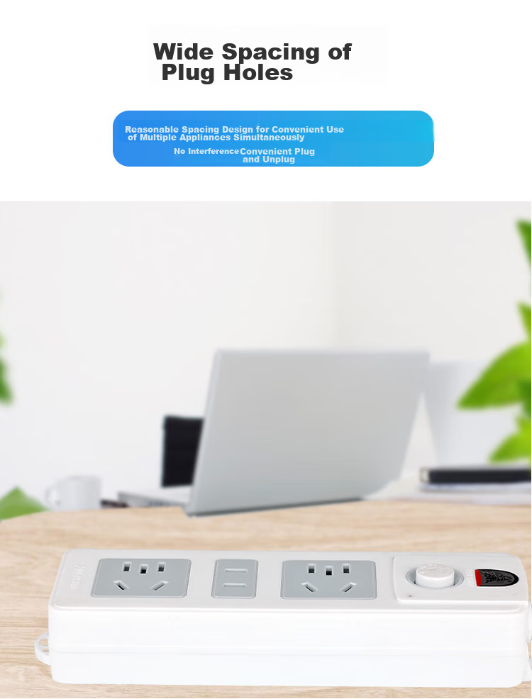 Zidantou TS-009w Six-Outlet Master Control Wireless Socket Power Strip (Power Cord And Plug Not Included) 7
