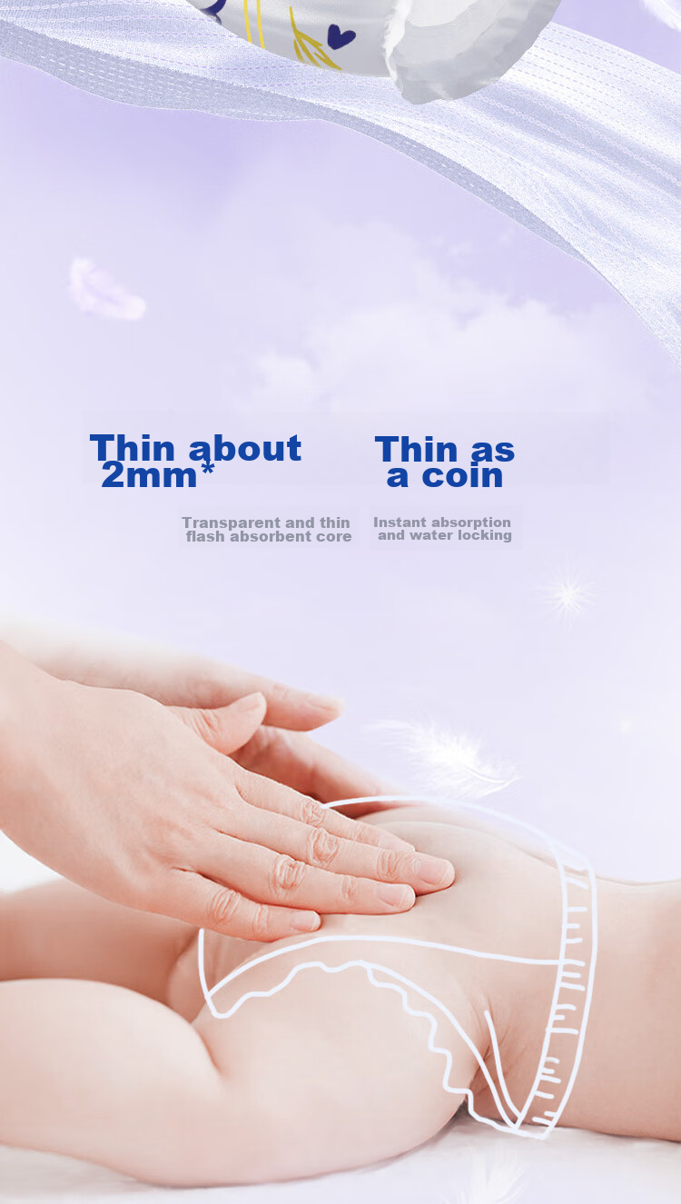 Fitti Soft And Thin Feather-Like Play Pants XXL60 (For 15kg And Above), Baby Diapers, Ultra-Thin And Dry, Suitable for Both Boys And Girls 5