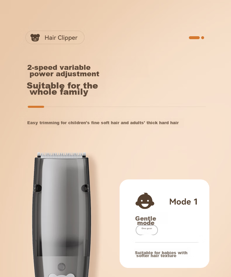 Qiman Automatic Hair Removal Baby Hair Clipper, Quiet Children's Hair Trimmer, Newborn Hair Shaver, Infant Hair Cutting Electric Shaver, QM2007 Gift Box Editio 12