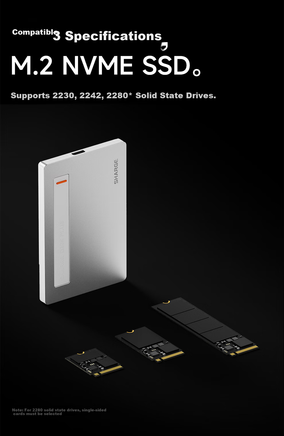 SHARGE Magnetic Hard Drive Enclosure with Bend Cable, USB-C to USB-C Data Transfer, Compatible with Apple IPhone 16, Mobile Phones And Mac Computers 7
