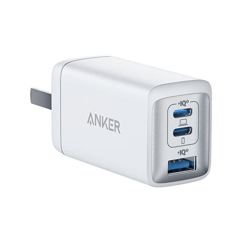ANKE 65W Charger, Gallium Nitride Type-C Fast Charging PD45W, Compatible with Apple IPhone 17/16/15, Samsung Phones, IPad, Laptops, USB Plug, White