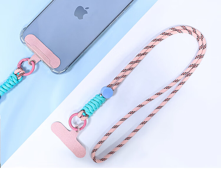 ESCASE Keychain Anti-Loss Lanyard, Electric Vehicle Creative Braided Rope Chain, Gift for Men And Women, Phone Strap Patch, Black And Orange 13