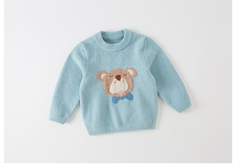 DAVE&BELLA Children's Sweater 2022 Autumn Winter Kids Chenille Knitwear Baby Girl Rainbow 73cm DB4224229 10