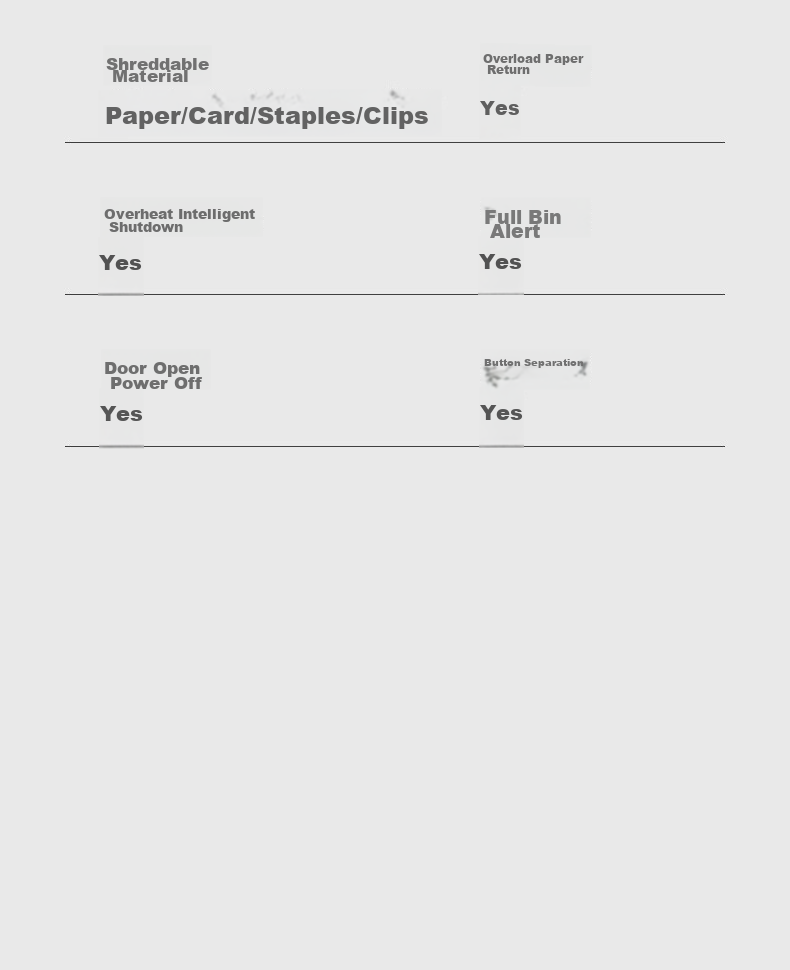 SUNWOOD Level 5 Confidential Office Commercial Paper Shredder (7 Sheets Per Pass, 20 Minutes Continuous Operation, 20L Capacity for Shredding Paper, Cards, Paper Clips, Staples) SD9331D 16