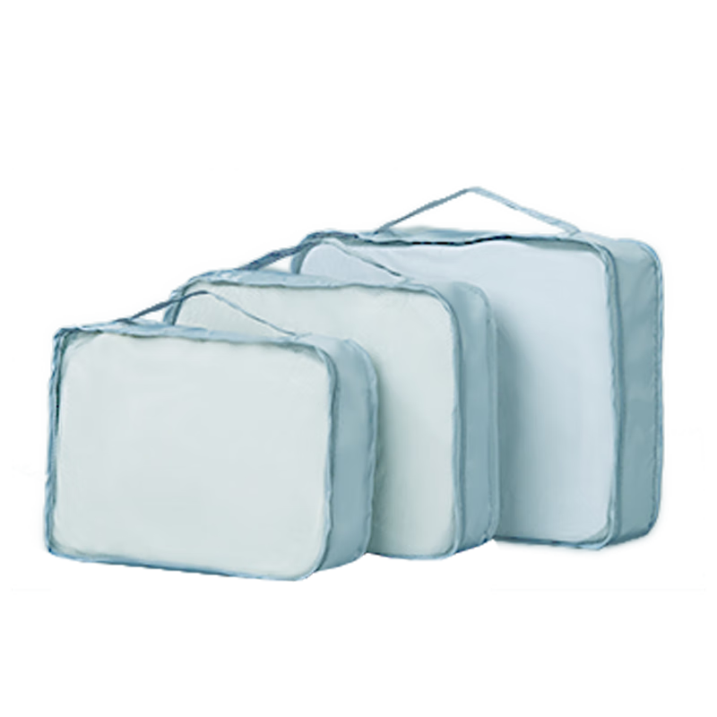 Etravel Travel Storage Bag Set of 3, Luggage Organizer Pouches for Clothes, Underwear And Accessories, Blue