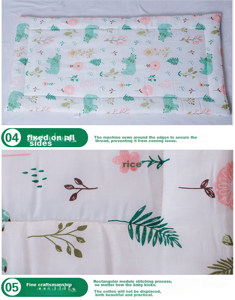 Xiqinbao Baby Mat (Cushion + Pad), Kindergarten Entrance Mat, Newborn Baby Mat, 120*60cm 5