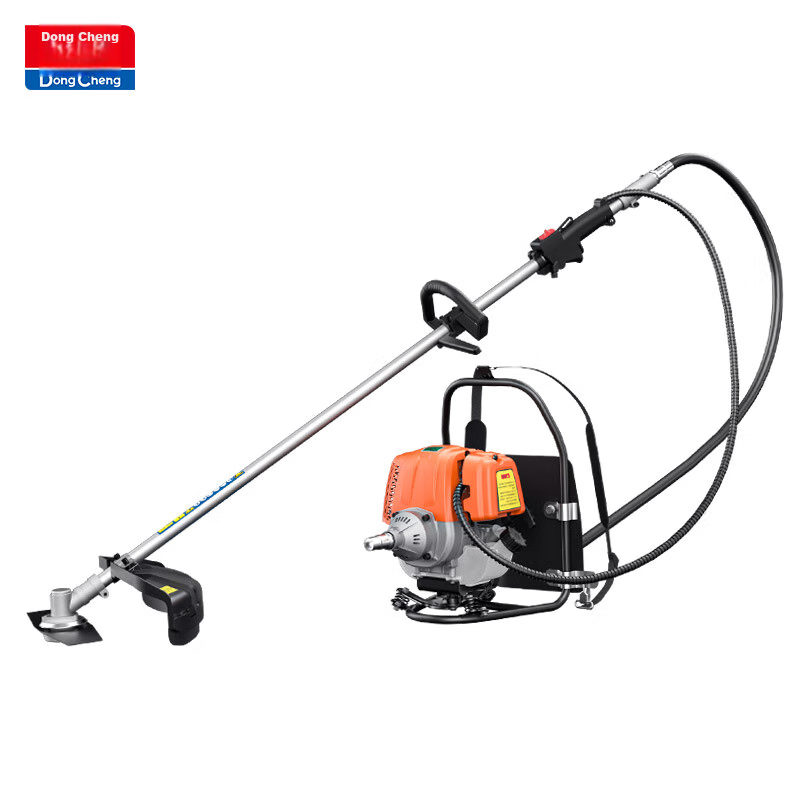 Dongcheng Gasoline Lawn Mower FF03-BG431, Four-Stroke High-Power Weed Trimmer, Grass Cutter, Backpack-Style Mower