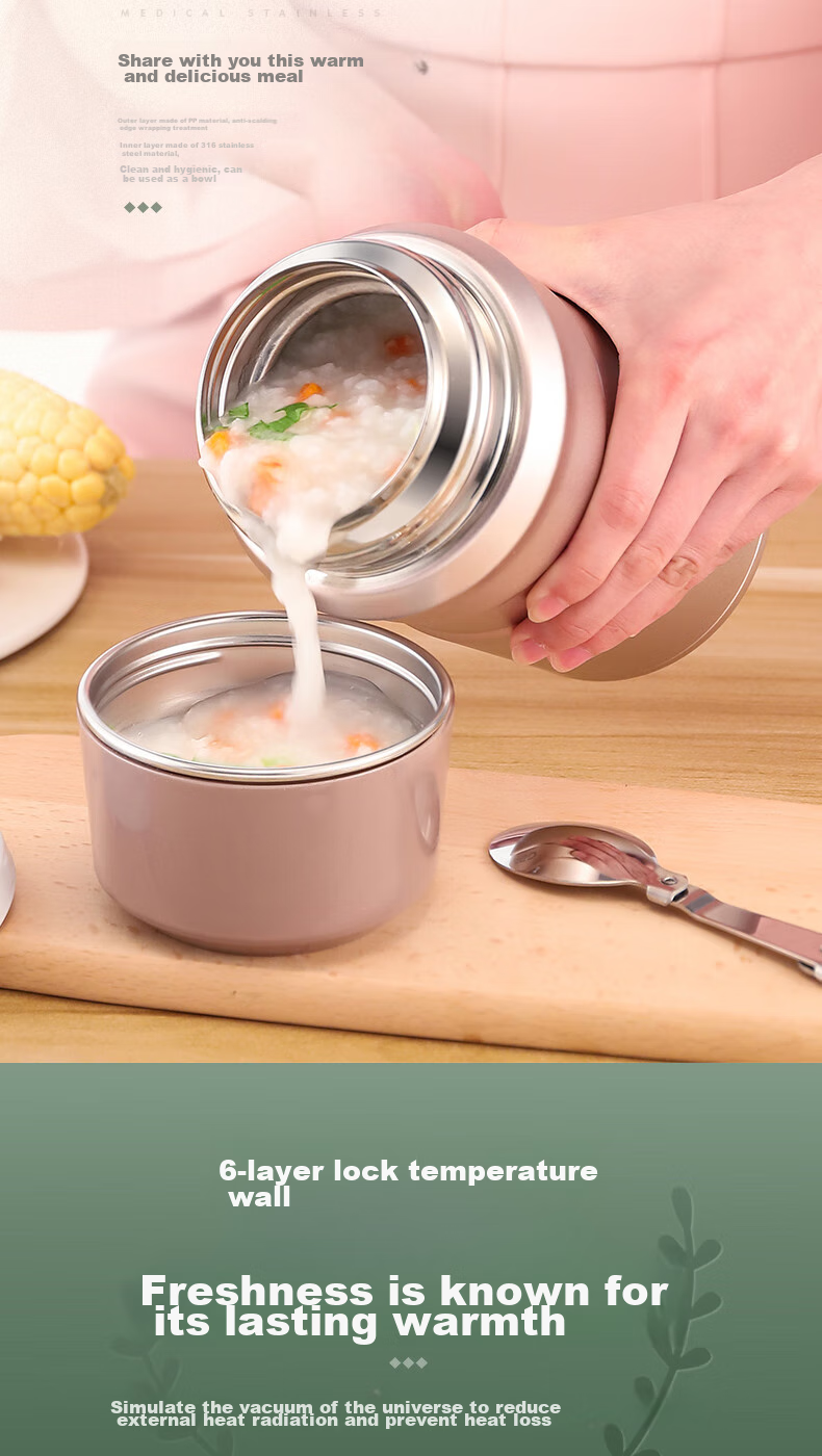 ASD 316L Stainless Steel Vacuum Insulated Food Jar, RWS80S8WG-W 4