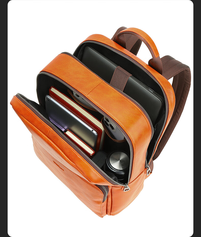 Navigare Italian Small Sailboat Backpack, Men's Laptop Bag, Travel Business Leather Backpack for Men, Gift for Birthday 5