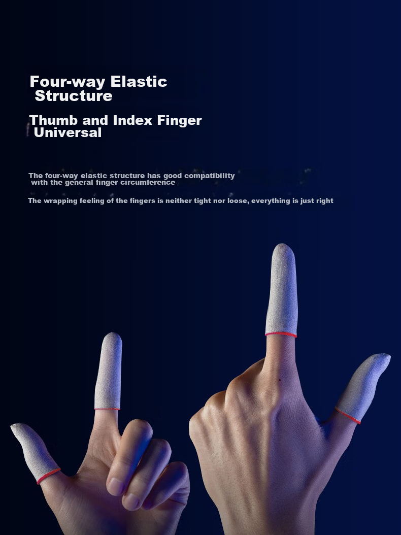 KOVOL Gaming Finger Sleeves, Sweat-Resistant, for Mobile Gaming, Esports, Mobile Games, Positioning, Touchscreen, Honor of Kings, PUBG, Delta Force, Professional E-Sports Versio 7