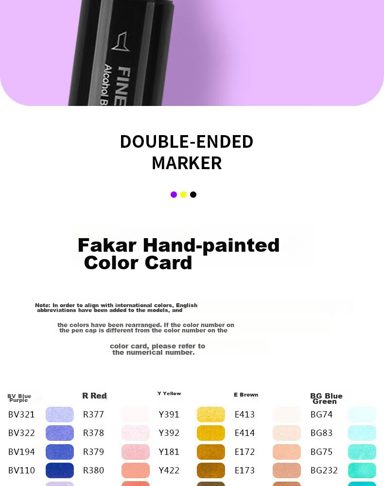 FINECOLOUR 5th Generation Alcohol-Based Double-Ended Markers, 12 Colors with Transparent Pen Case Set, Art Sketching Watercolor Pens for Drawing 25