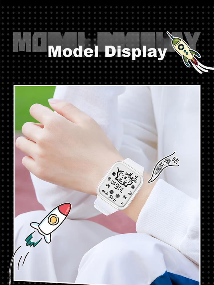 MAX-G Full-Screen Watch for Teenagers, Middle School Students, Girls And Boys, Electronic Watch with Alarm, Waterproof, Luminous, Sports Watch for Childre 11