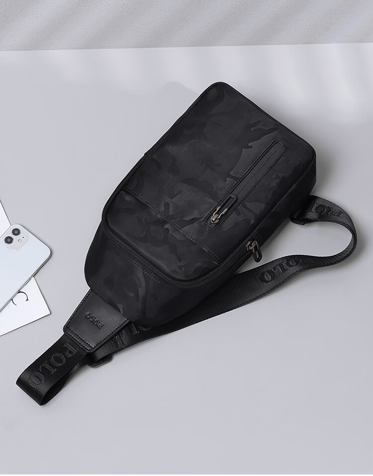 POLO Chest Bag for Men, Camouflage Crossbody Bag, Lightweight IPad Bag, Sports Messenger Bag, Commuter Phone Bag, Casual Shoulder Bag 11