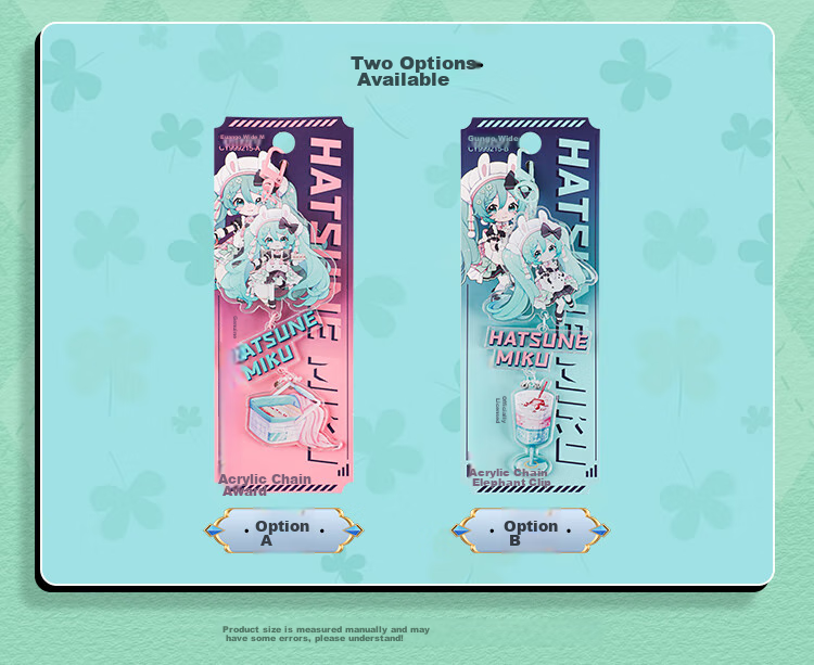 GuangBo Future Acrylic Journal Clip Stationery, Small Clip for Receipts And Bookmarks, Snack Clip, Anime Style, Blue CY999215-B 3