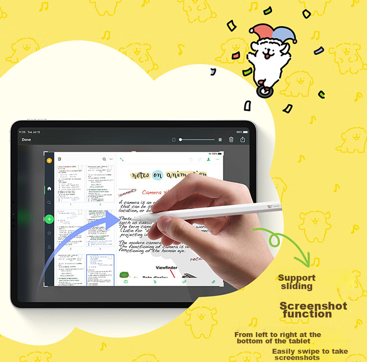 BASEUS Capacitive Stylus for IPad, Apple Pencil [Line Dog] Compatible with 2026 Pro/Air8/Mini/iPad11 Tablet Touch Screen Writing Pen Apple Pencil 14