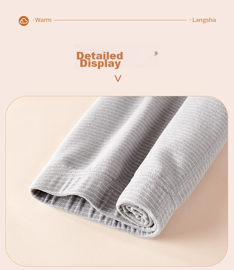 LangSha [Double-Sided Brushed] Children's Autumn Pants for Boys And Girls, High School And Teenage School Uniform Essential, Baby Warm Autumn And Winter Sleepwear 14