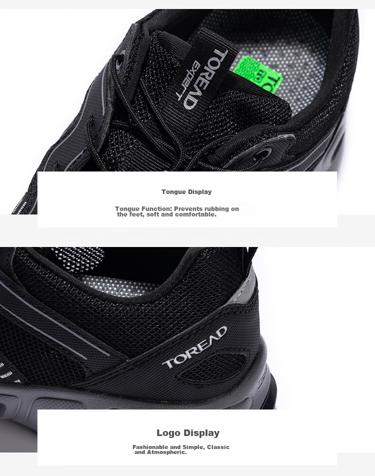 TOREAD Men's Stream Tracing Shoes, Spring And Summer Outdoor Non-Slip Breathable Mesh Water Shoes, Sports Beach Sandals TFEECM81946 14