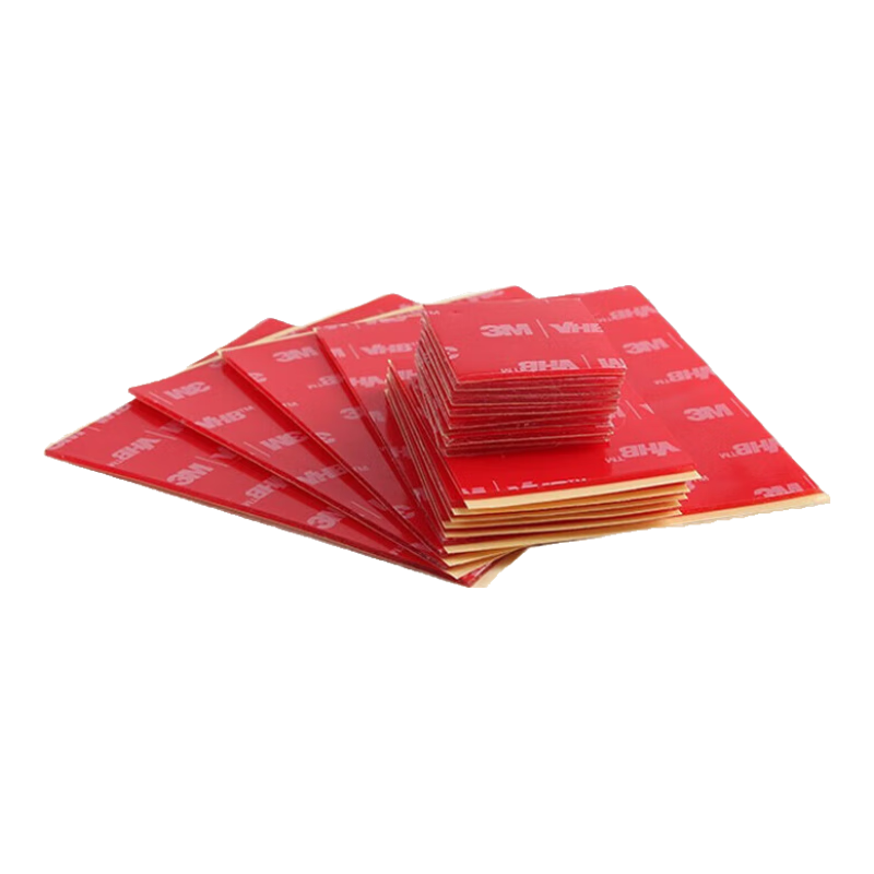 3M Double-Sided Tape, Strong Adhesive, Traceless, Transparent, Heat-Resistant, for ETC Car Mount Bracket, 50MM*50MM (5 Pieces), 4910