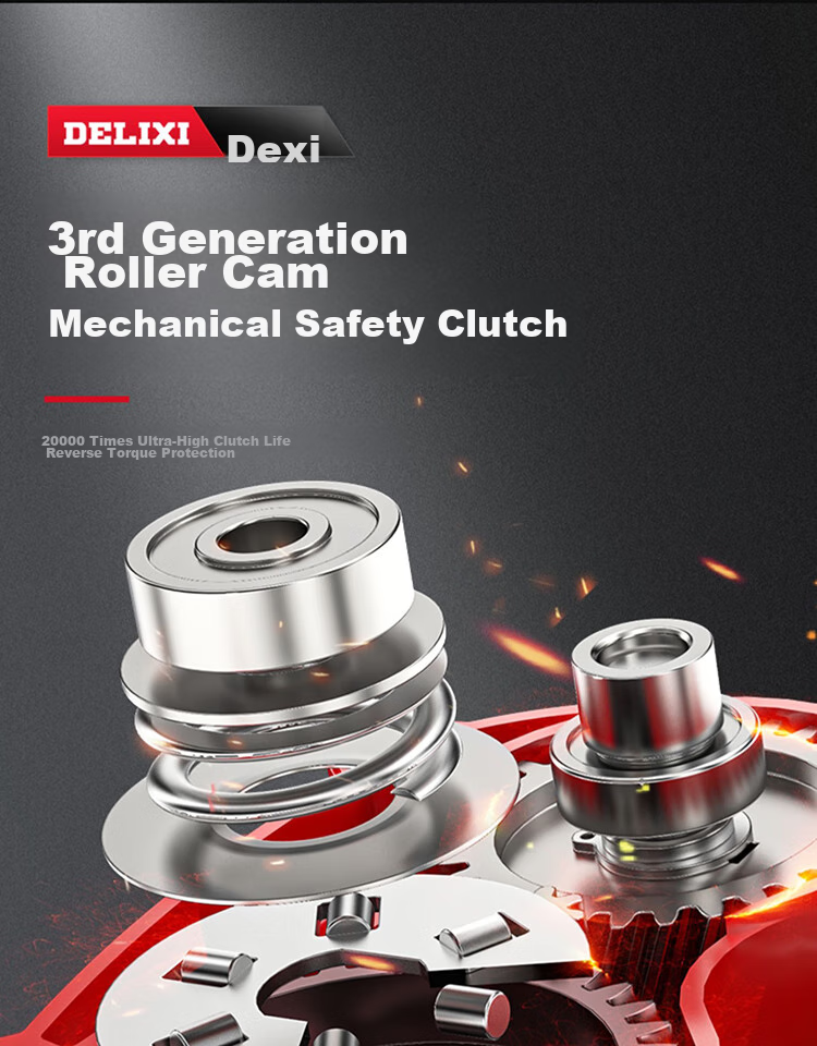 DELIXI Electric Hammer, Chisel And Drill, High-Power Three-In Impact Drill, Concrete, Home Use, Multi-Functional Electric Tool, Plug-In Electric Hammer 7