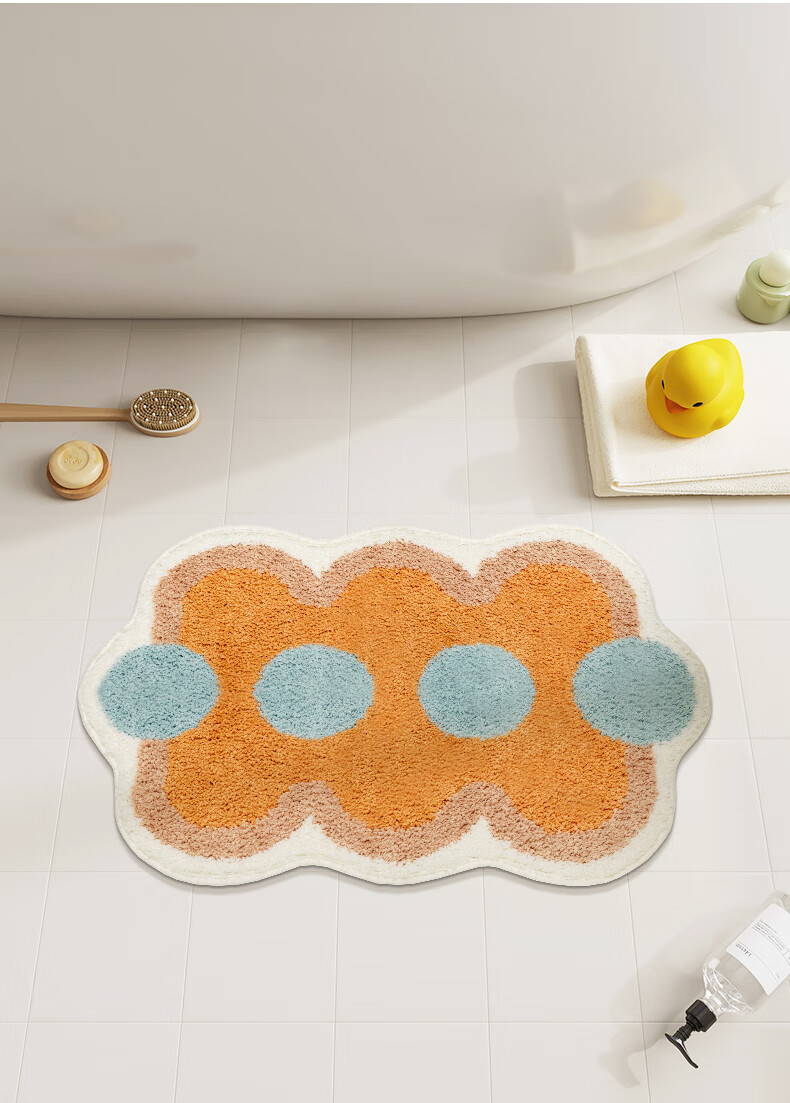 Shandian Bathroom Non-Slip Mat, Highly Absorbent Doormat, Entrance Foot Mat, Toilet Washroom Bathroom Home Use Mat 9