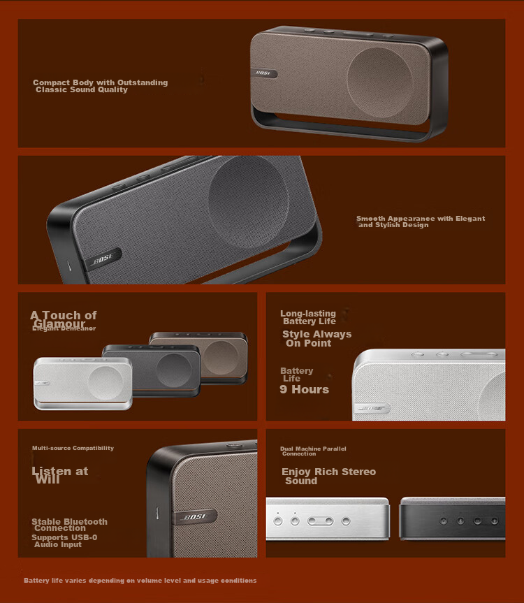 BOSE SoundLink Home Bluetooth Speaker - Cool Gray, Portable Mini Desktop Bluetooth Speaker, Upgraded Version, Gift for Travel And Home Use 2