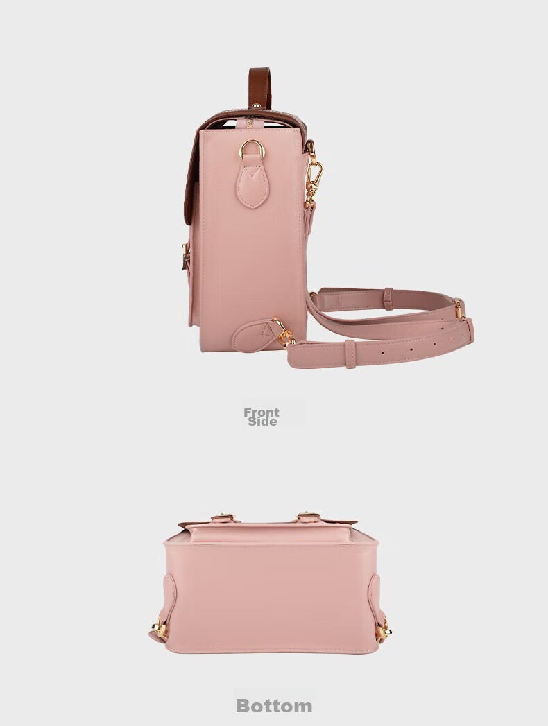 CWATCUN Shoulder Camera Bag, Crossbody Handbag, for Fuji Sony Canon Leica Camera Bags, Japanese-Style Single And Double Shoulder JK Retro Women's Bag, Mirrorless Camera Bag 17