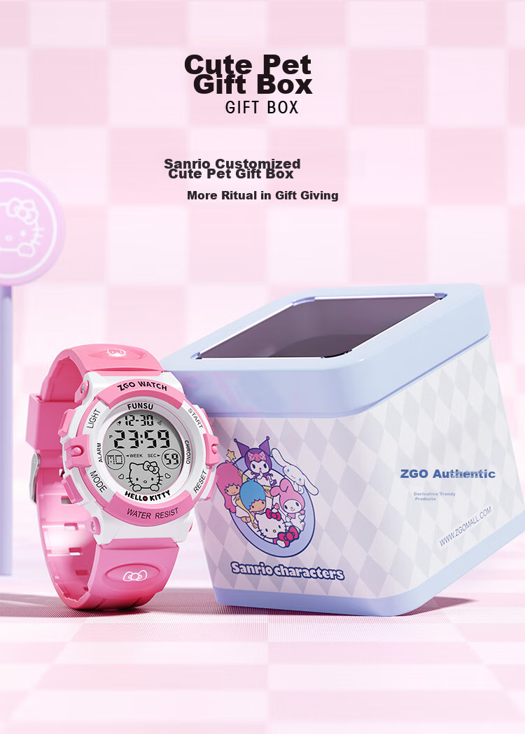 Hello Kitty Children's Watch for Ages 6-12, Time-Telling Electronic Watch for Girls, Cute Watch Specially Designed for Elementary School Students 16