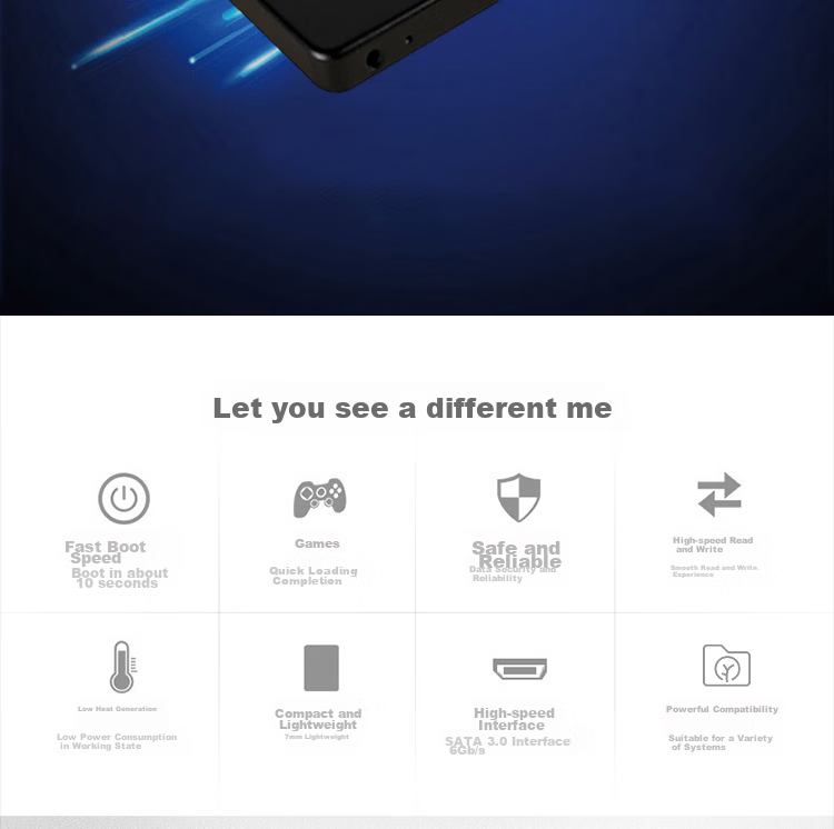Lenovo 4TB SSD Solid State Drive, SATA 3.0, SL700 Lightning Shark Series, Compatible with Desktop/laptop 3