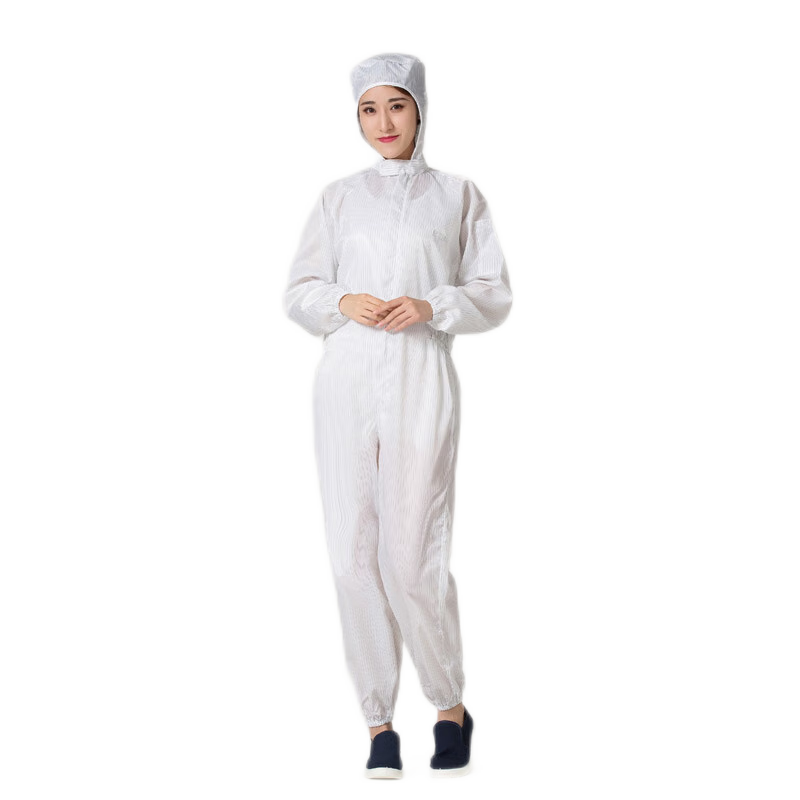Qingxiao Dust-Free Suit, Anti-Static And Dustproof One-Piece Coverall, White S Size, Cleanroom Protective Workwear for Painting