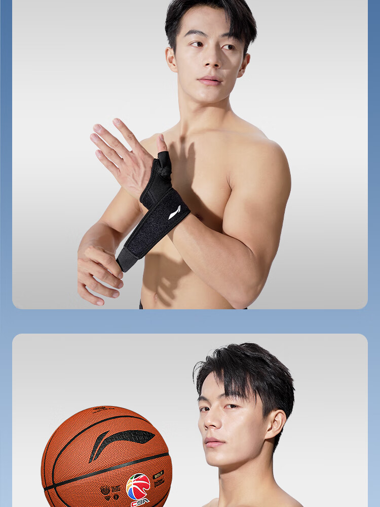 Li-Ning Wrist Guard for Men And Women, Sprain Wrist Tendonitis Pain Protection Sleeve Sports F Single Pack (Composite Fabric) 19