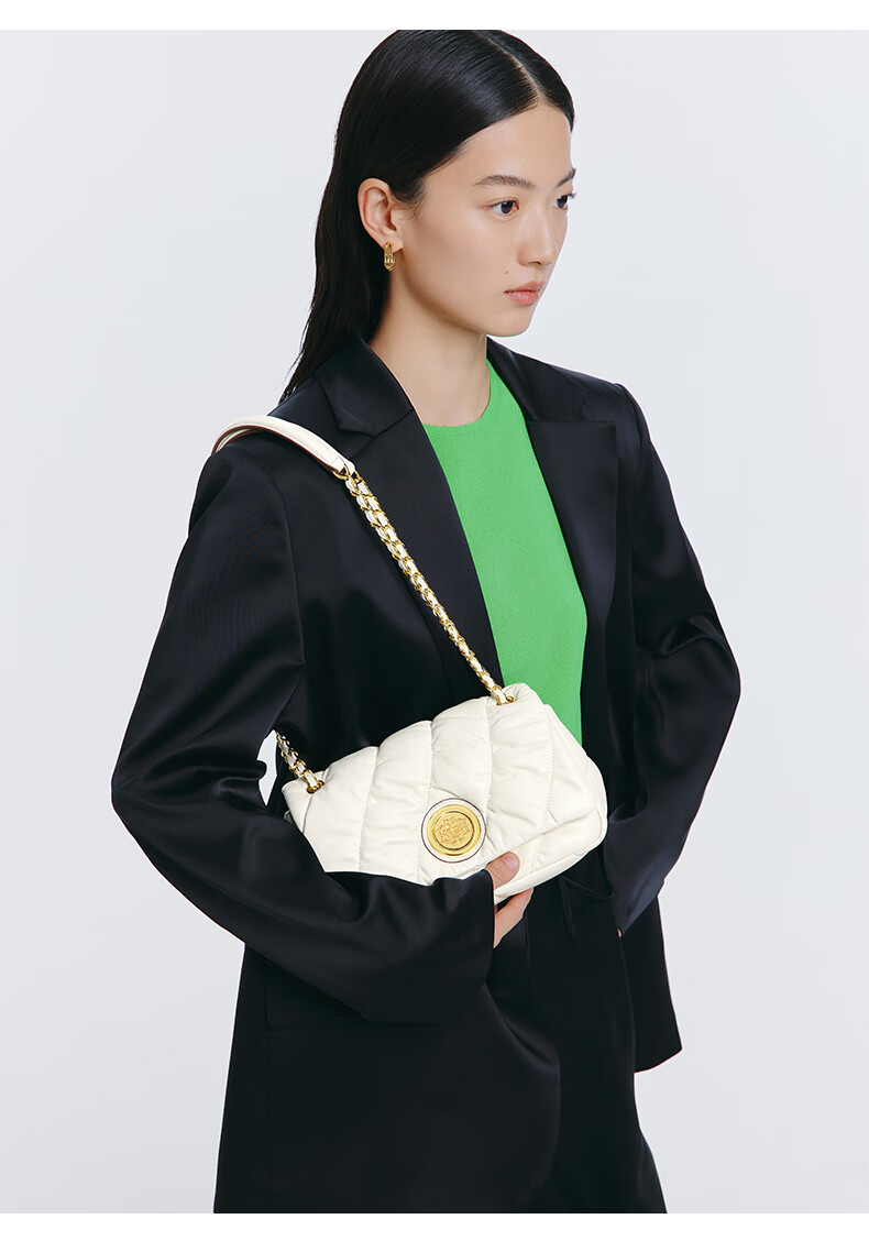 HR Handbag, Women's Shoulder Crossbody Bag, Small Soft Leather Quilted Pillow Bag, Birthday Gift 5