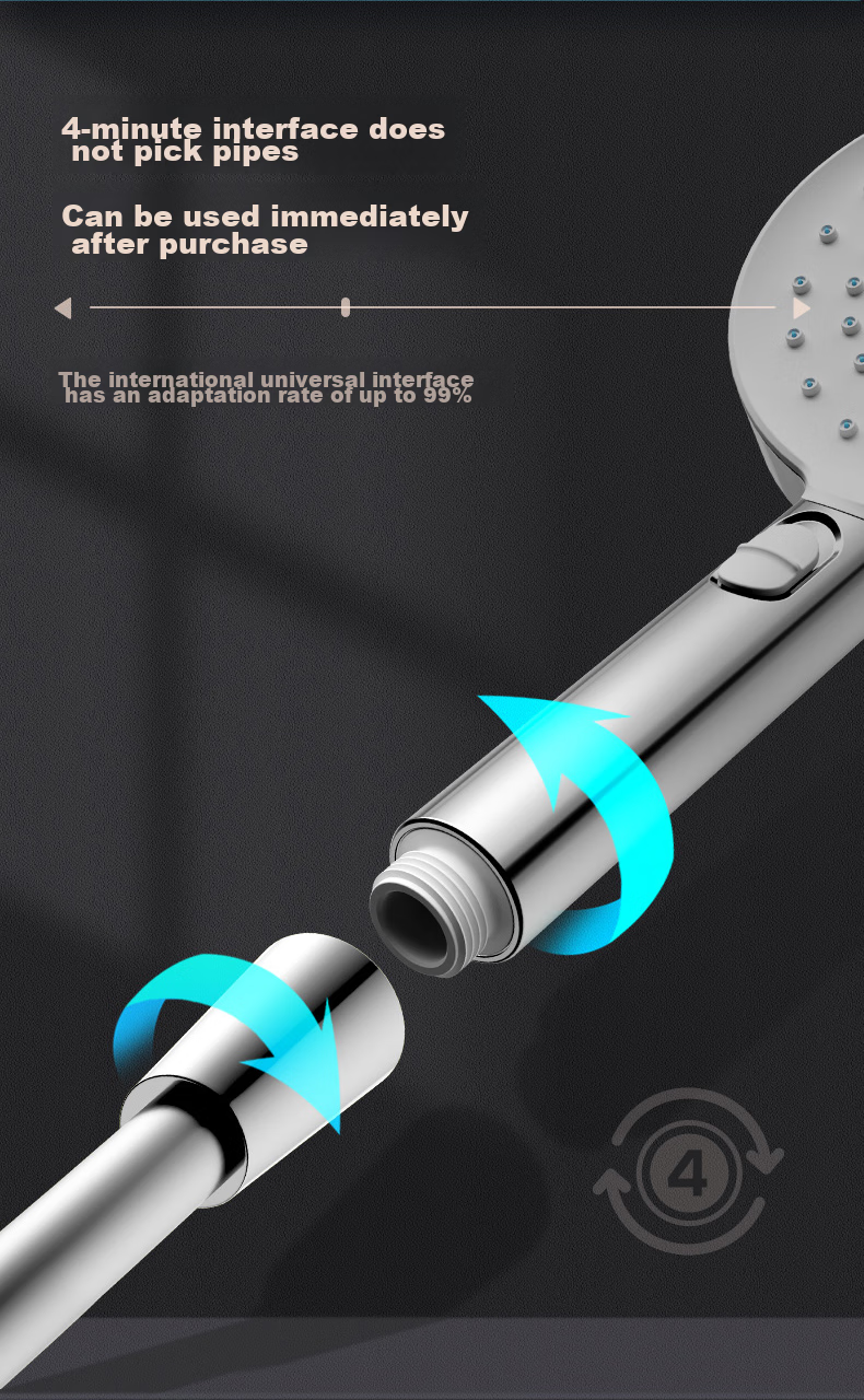 ARROW Self-Cleaning Pressure-Boosting Handheld Shower Head AE5893CP 13