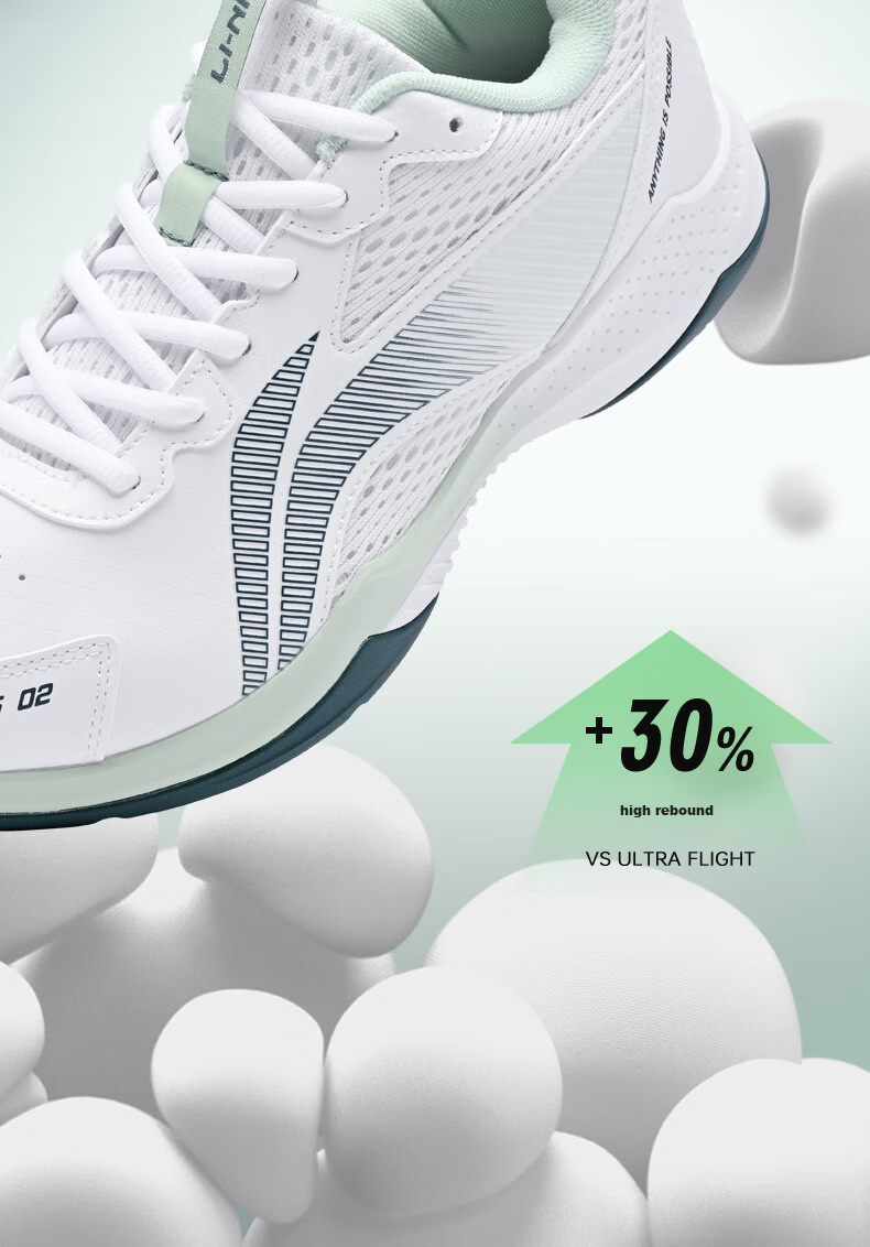 Li-Ning Badminton Shoes, Bopan Yun Men's And Women's Models, Non-Slip, Wear-Resistant, Shock-Absorbing, Ultra-Lightweight, Breathable, Competition Training Shoes, Sports Shoes 9