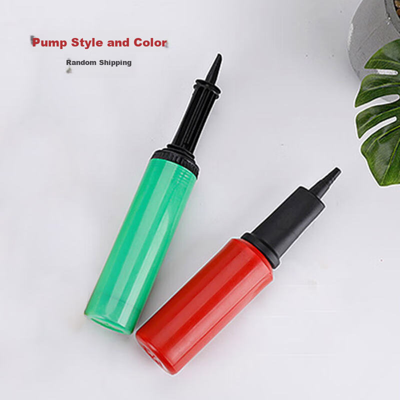 Qingwei Balloon Pump Inflator, Set of 2, Birthday Scene Decoration, Wedding Room Decorations, Durable Plastic Type