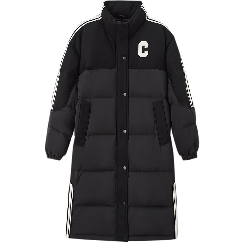 Dme [Warm Capture] Winter Warmth, 90% Duck Down, Windproof Sports Stand Collar Long down Jacket for Women, Elegant Coat