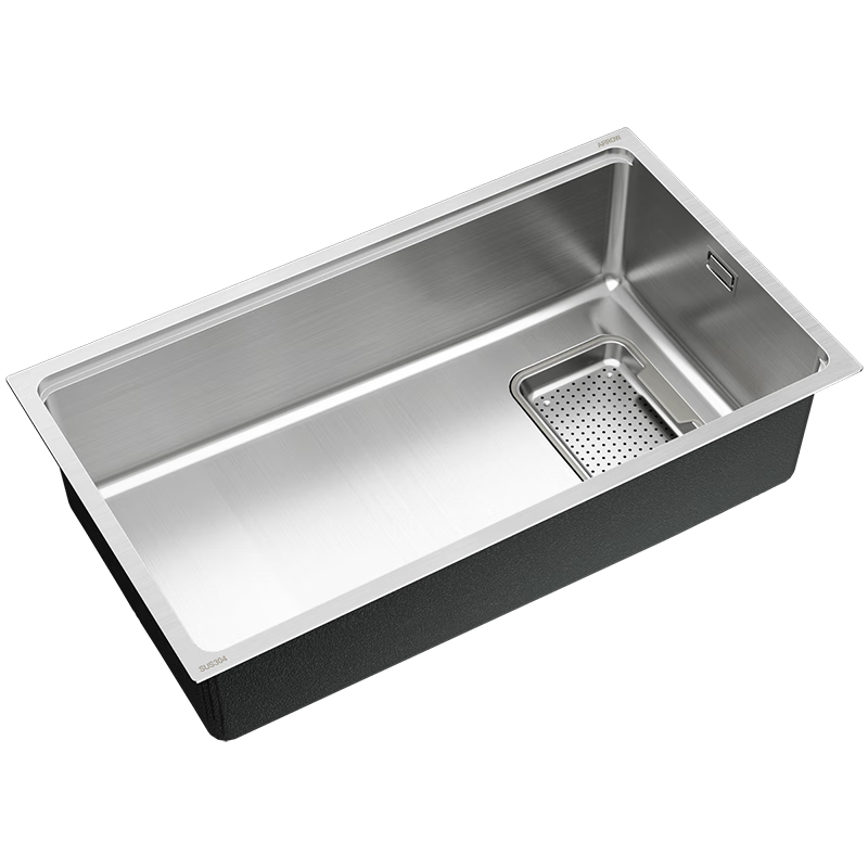 ARROW Kitchen Sink, Large Single Basin, 304 Stainless Steel, Vegetable Washing Sink, Dishwashing Sink, Integrated Basi