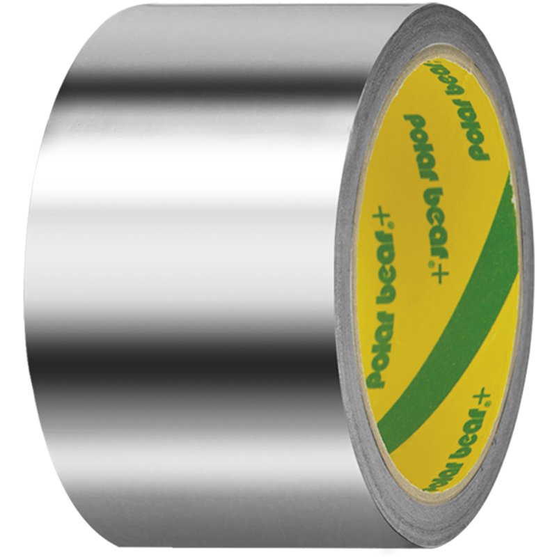Polar Bear Thickened Aluminum Foil Tape, 60mm*10y (9.1 Meters), 1 Roll, Heat-Resistant, Waterproof, Oil-Proof, Leak-Proof, Sun-Protective, AL-610
