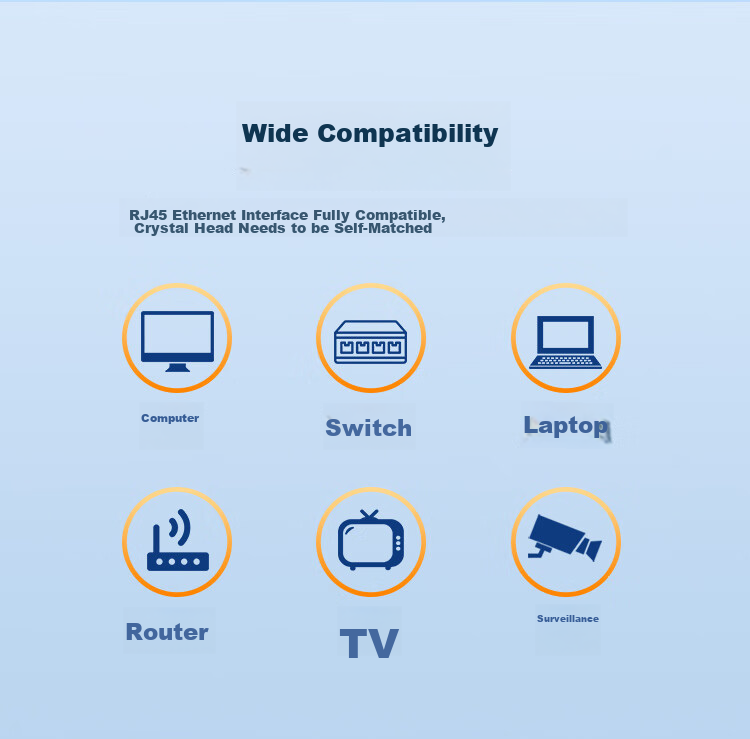 CHOOSEAL (CHOSEAL) Category 6 Ethernet Cable, Double-Shielded, Anti-Interference, Low Attenuation, Gigabit Pure Copper, POE Powered Engineering And Home Installation Safe Transmission Network Cable, Orange, 25 Meters, QS2605T25 10