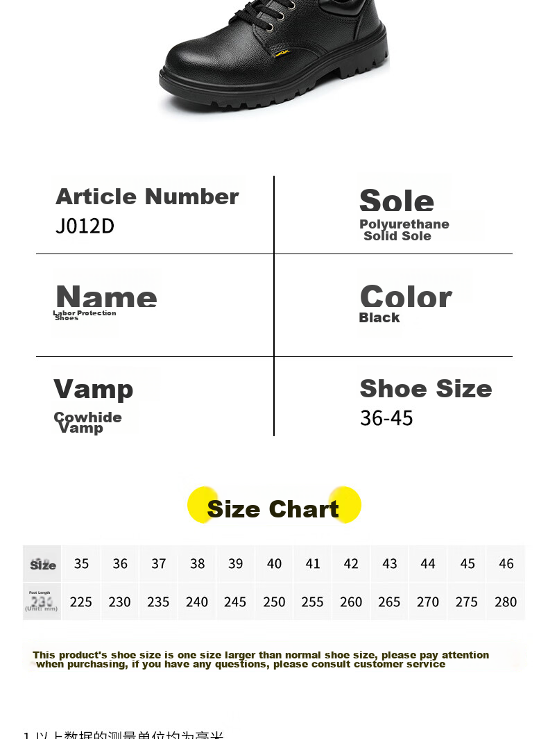 FUCHENG Safety Shoes for Men, Functional Footwear with Steel Toe Cap, Anti-Smashing And Puncture-Resistant, Comfortable And Breathable Work Shoes 012 Size 43 9