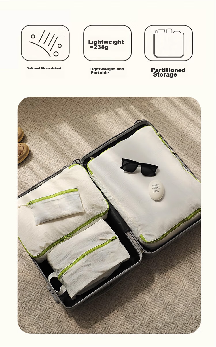 Banzheni Travel Toiletry Storage Bag, Portable Large Capacity Handheld Underwear Organizer Bag for Business Trips And Travel, Packing Set 8