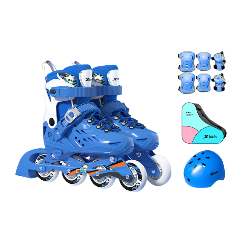 XTEP Roller Skates for Children, Inline Skates for Girls, Roller Shoes for Kids, Boys' Roller Skates [Essential for Primary And Secondary School Roller Skating Courses]