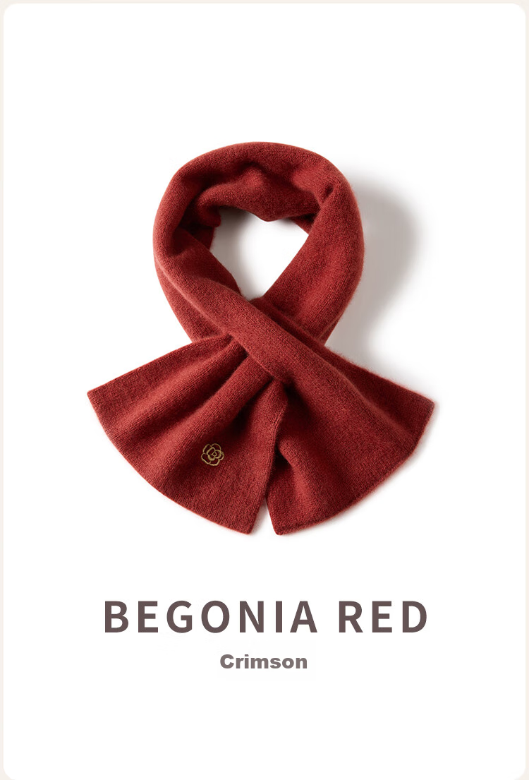 JIUMU 100% Cashmere Scarf for Women, Autumn And Winter Warm Neck Warmer, Gift for Women Or Mothers, Birthday Present Gift Box 25