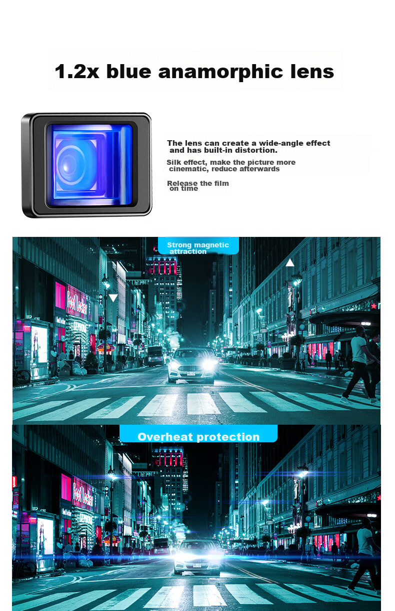 NEEWER Filter Kit for DJI Pocket 4/3 Camera, Magnetic Quick-Release Filters, Blue Brushed Filters, 8-Line Starry Filters, 1/4 Black Soft Anti-Light Pollution Filters 4