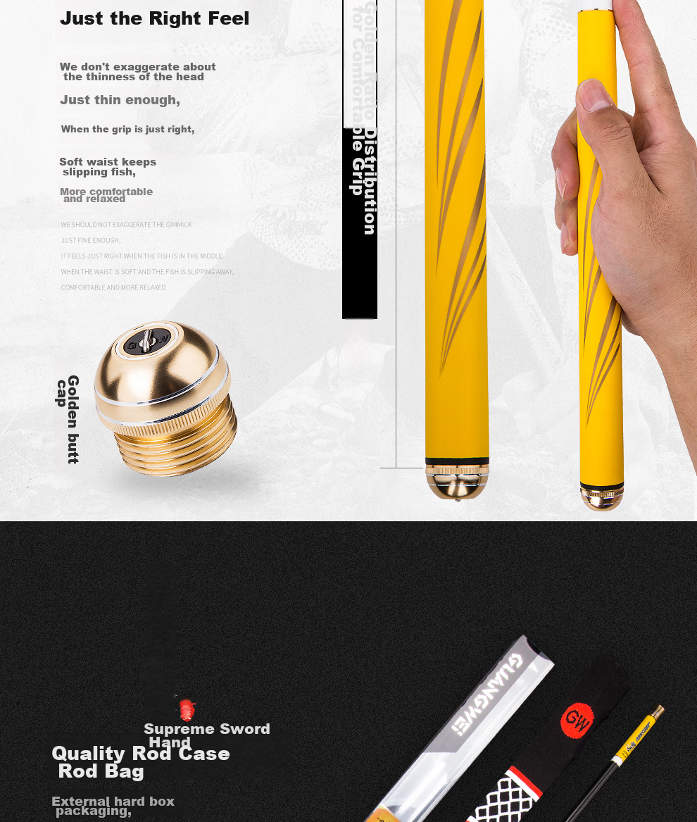 GW Fishing Rod Jian Shou Zhen Xun 7.2 Meters Strong And Durable 28-Section All-Purpose Big Fish Rod Ultra-Light Ultra-Hard High Carbon Steel Platform Fishing Rod 13