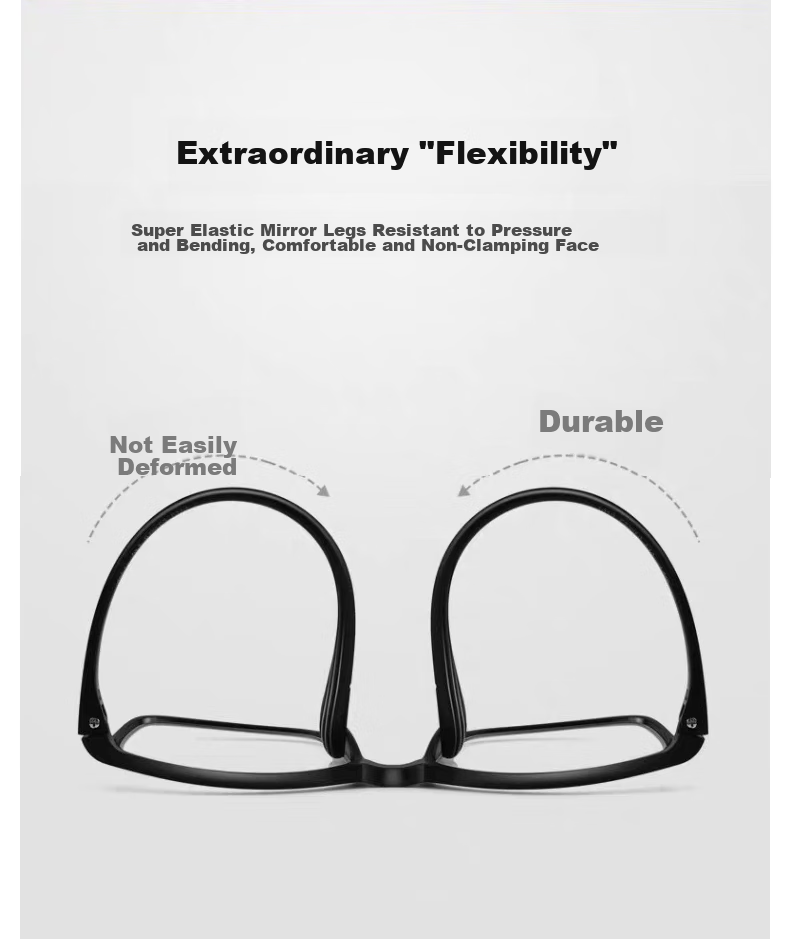 VGO Reading Glasses for Men And Women, Anti-Blue Light Presbyopic Glasses, High Definition Wear-Resistant Eyewear for Elderly, Model 1012 Black 200 Degrees 9