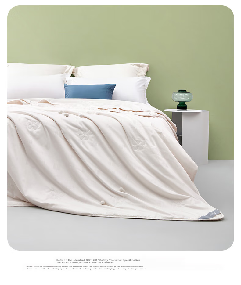 Luolaikids Silk Quilt, Maternal And Infant Class A Pure Cotton Silk Double-Sided Comforter, Kindergarten Single Bed Quilt Insert 150*215 4