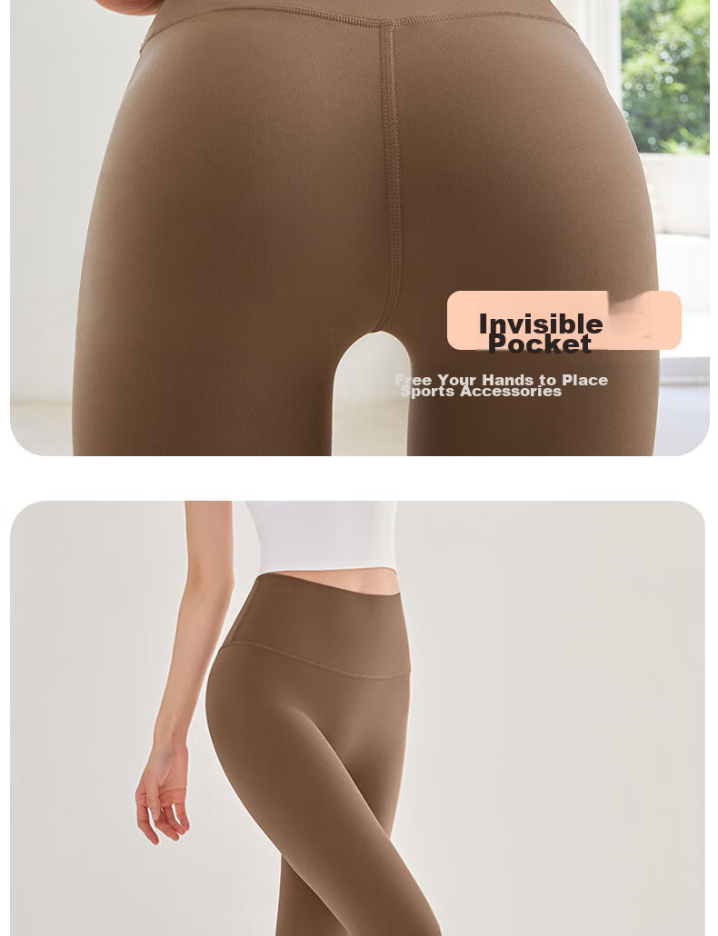 XUEXIMAN High-Waisted Yoga Pants for Women with Butt-Lifting Effect, Running Sports Leggings, Base Layer Fitness Yoga Wear for Summer 5